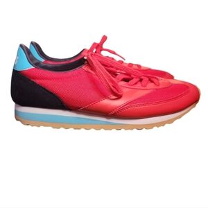 Brooks Heritage Vanguards Retro Red Leather NEW Womens Running Sneaker size 8.5